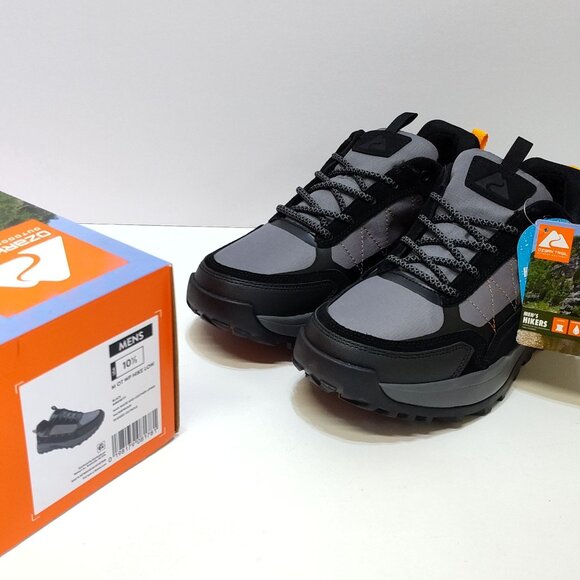 Ozark Trail Waterproof Hikers Low-Top Men's 10.5 Leather Upper Outdoor Trail NIB - Picture 1 of 14